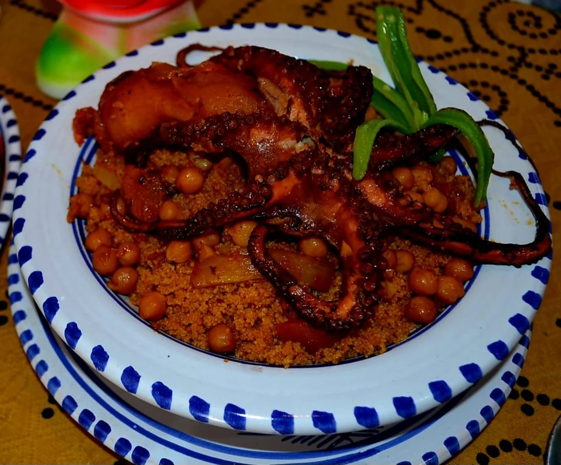 Couscous au poulpe