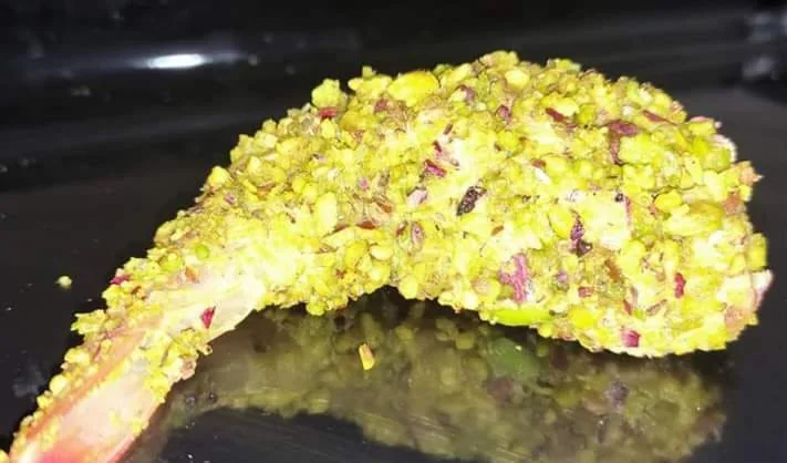 Crevette panée à la pistache