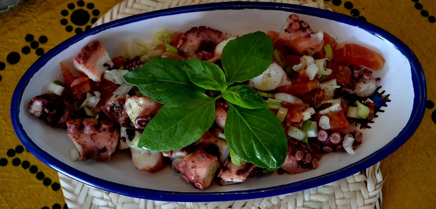 Salade de poulpe fraîche